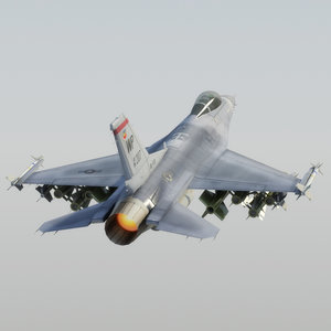3d model f16c falcon usaf