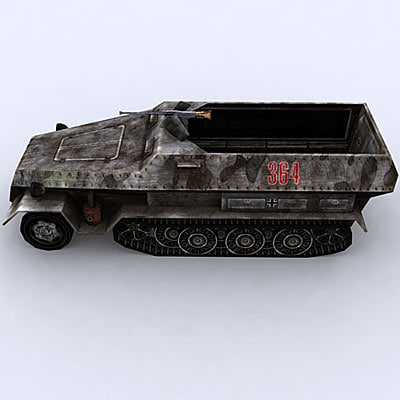 military tank chassis 3d model