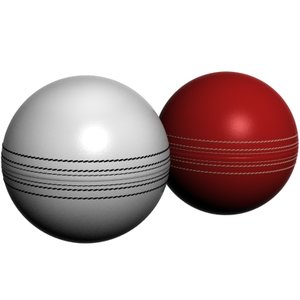 cricket hard balls 3d model