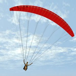 paraglider glider 3d model