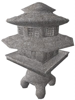 3d model japanese lamp asian