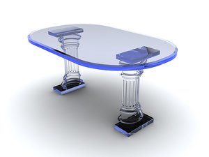3ds max glass table