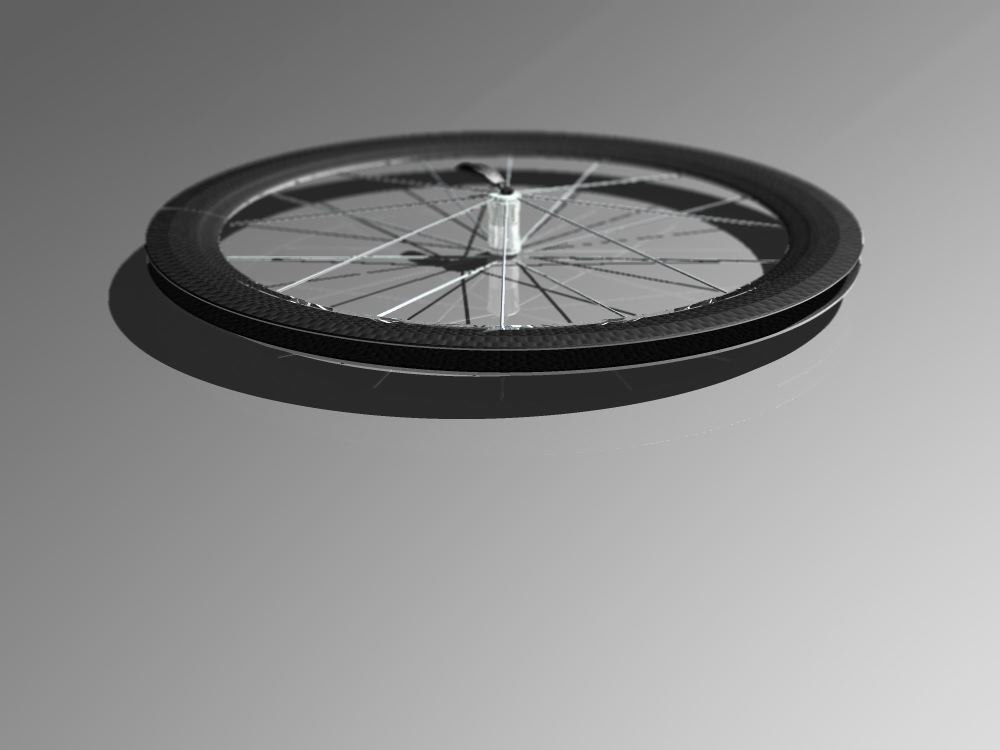 carbon fiber wheel road bike 3d model