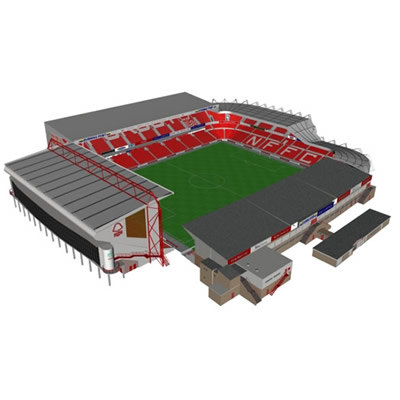 3d model city ground stadium