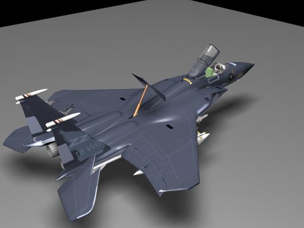 f15 jet fighter 3d model