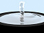 drop water splashing 3d model