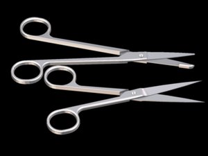 3d model surgical scissors medical