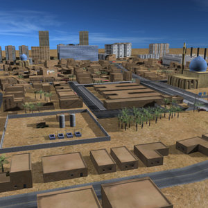 3d model arab town