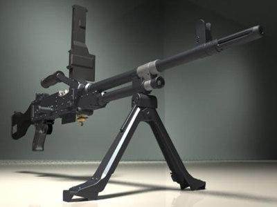 fn mag58 machine gun 3d model