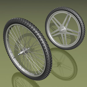 bicycle wheels 3d model