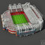 old trafford stadium 3d model