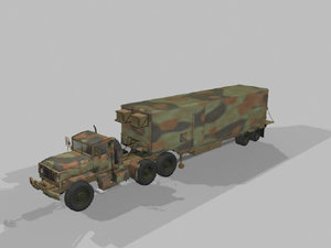 3d model military transport