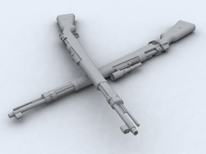 kar98k sniper rifle 3d model