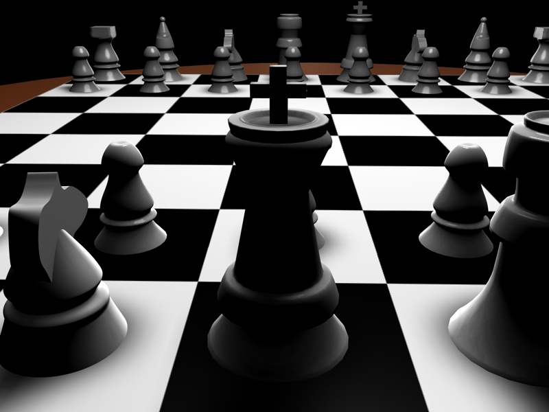 chess board 3d c4d