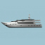 super yacht 3d model