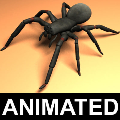 maya rigged spider
