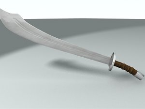 3d model chinese broadsword