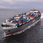 3d container vessel cargo model