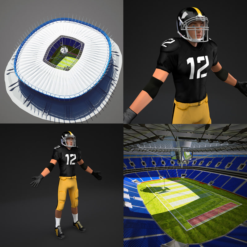 3d model of boxing arena