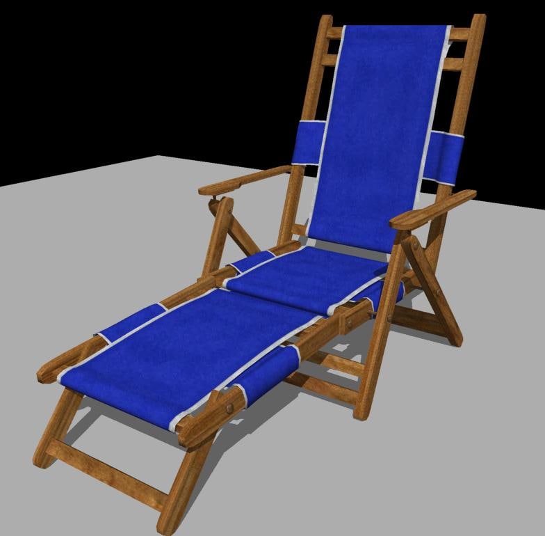 3ds max beach chair