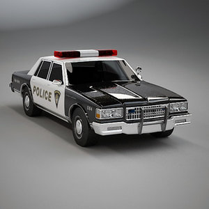 3d chevy caprice police car model