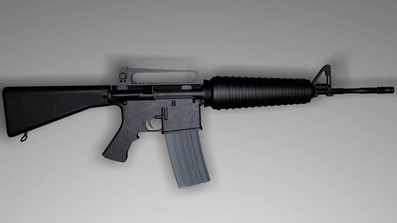 m16 rifle 3d model