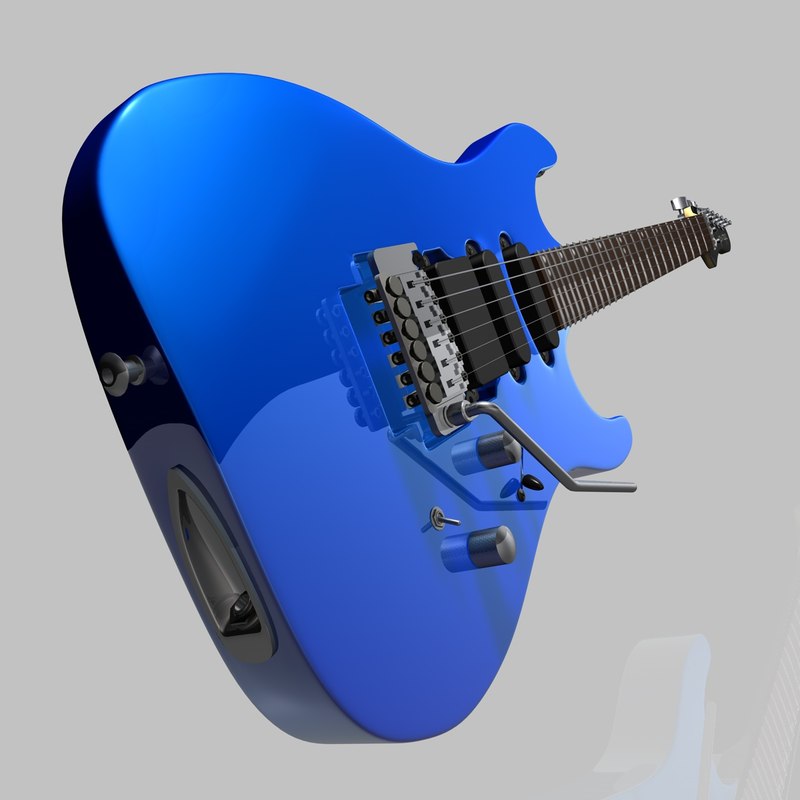 cinema4d electric guitar