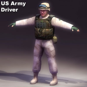 3ds max us-army driver military