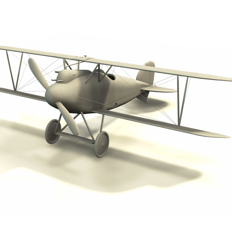 albatros d iii airplane 3d model