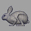 rabbit 3d obj