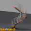 spiral stair 3d model