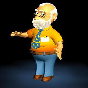 rigged character 3d model