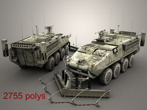 army stryker esv 3d model