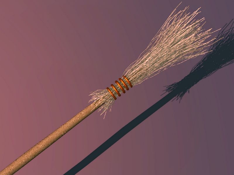 straw broom straw broom