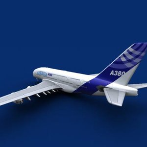 airbus a380 house color 3ds
