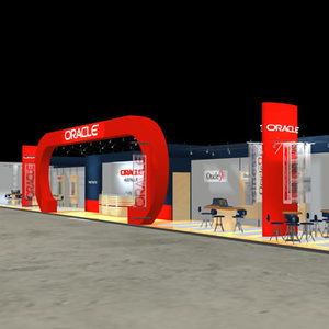 3d model oracle fair stand exhibition