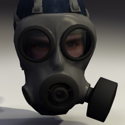 s10 gas mask 3d max