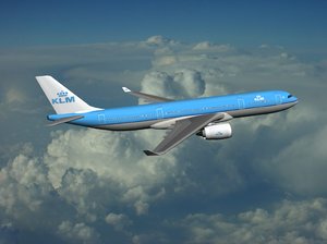 airbus industrie a350-800 klm 3d model