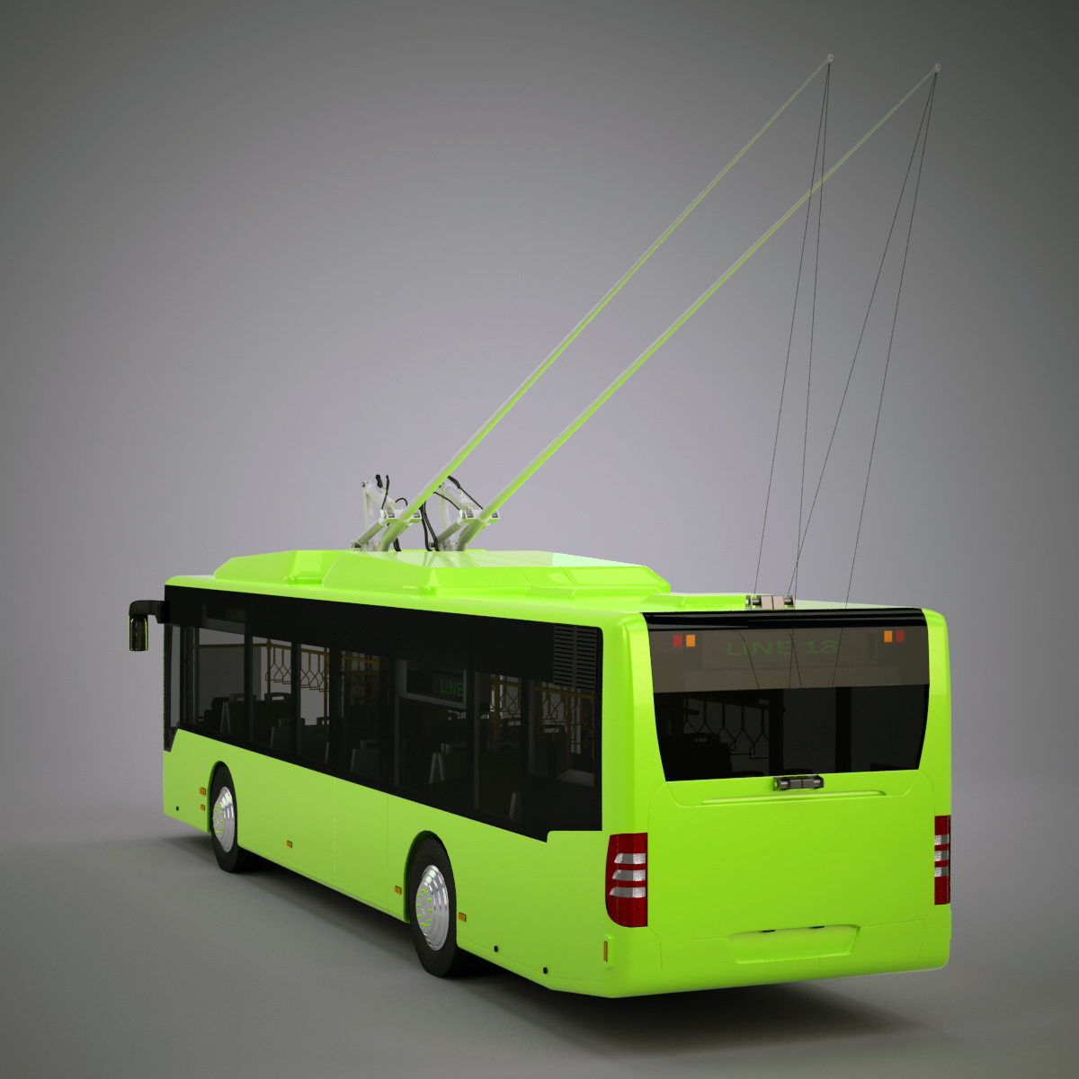 通用无轨电车(1)3d模型