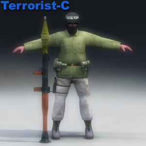 terrorist man 3d 3ds
