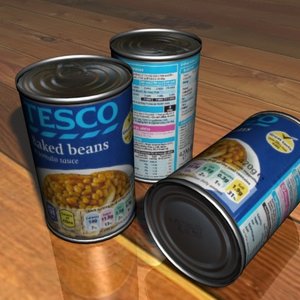 tesco beans 3d max