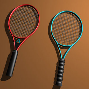 3dsmax tennis rackets