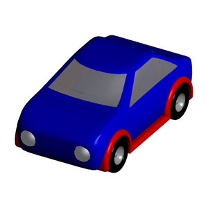 free toy race car 3d model