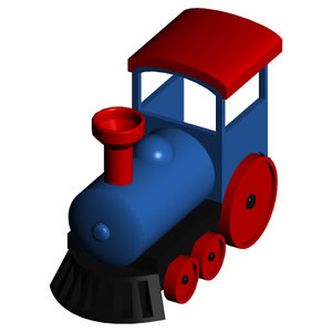 3d model toy train