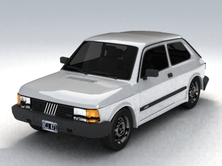 3d model fiat 147