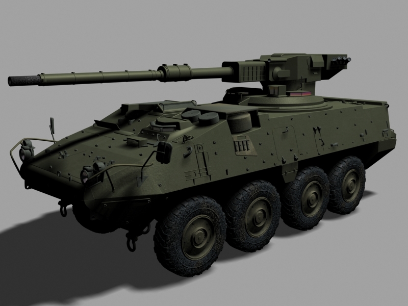 stryker mgs 3d model