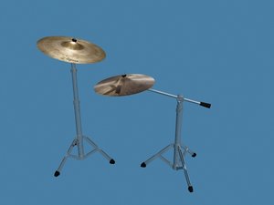 cymbal stands 3d max