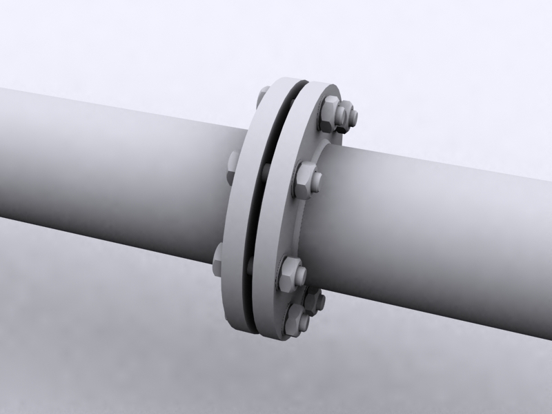 3d model pipe coupling