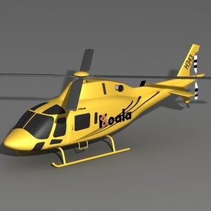 3d agusta 119 helicopter