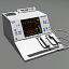 cardiac defibrillator crash cart 3d model